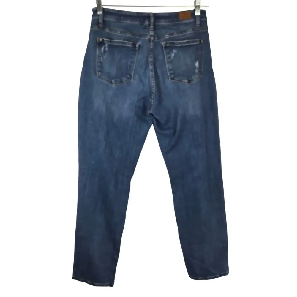 Judy Blue Size 11 Size 30 Distressed‎ Blue Jeans Med Wash Style JB82334DK # 792